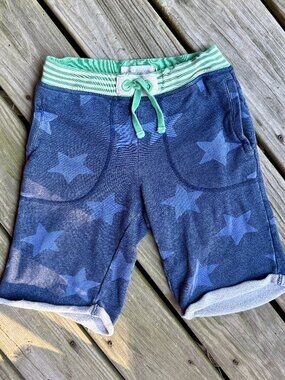 Mini Boden Star Print Jersey Shorts - Size 9Y